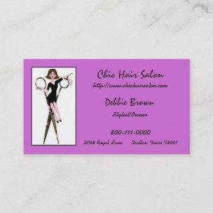 Diva Hair Salon Affärskort Visitkort