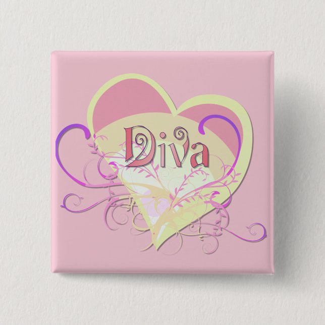 Diva Heart Knapp (Framsida)