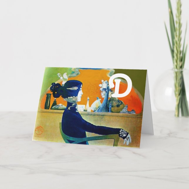 DIVA I BLUE MONOGRAM ANTECKNINGSKORT (Framsida)
