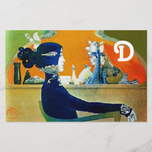 DIVA IN BLUE ,BEAUTY MODE MONOGRAM BREVPAPPER