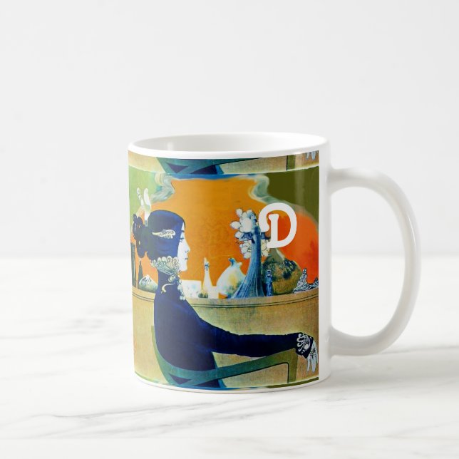 DIVA IN BLUE ,BEAUTY MODE MONOGRAM KAFFEMUGG (Höger)