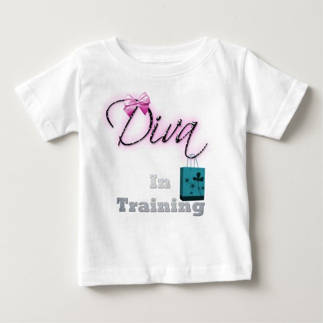 Diva in Training Baby T-Shirt (Framsida)
