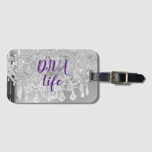 DIVA Life Ljus Luggage Tag Bagagebricka (Framsida horisontal)