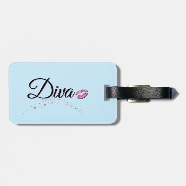 Diva Luggage Tag Bagagebricka (Baksida Vågrät)
