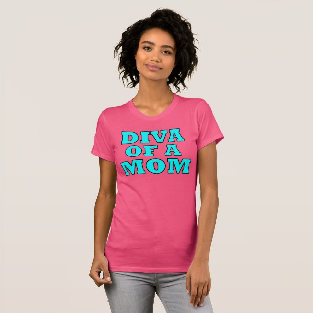 "DIVA-MAMMA" T-Shirt (Hel framsida)