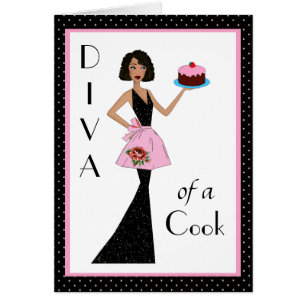 Diva med en Cook! - "Du hade mig på första bitan!" Hälsningskort