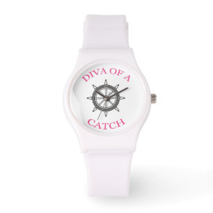"Diva of a Catch" Nautical Wristwatch Armbandsur