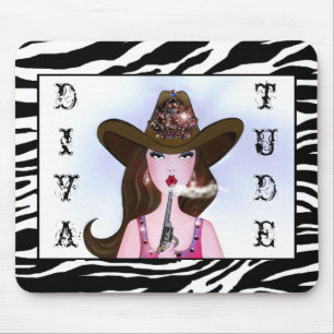 "Diva of a Cowgirl" Mousepad Musmatta
