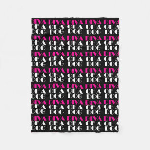 ’DIVA of a Hund’ Fleece Blanket