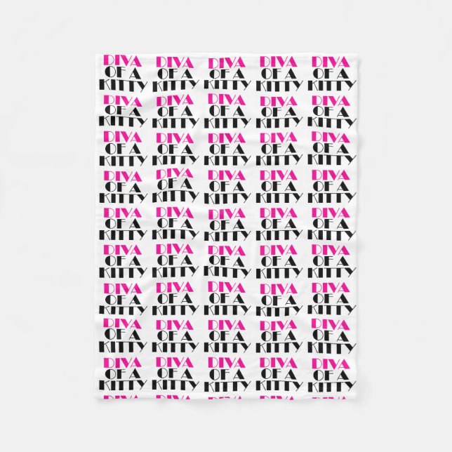 ’DIVA of a Kattunge’ Fleecefilt (Framsidan)