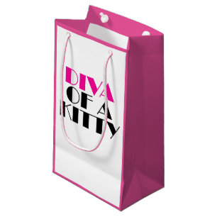 "DIVA of a Kattunge" Small Gift Bag
