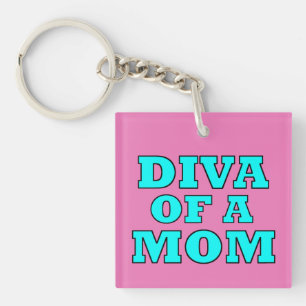 "DIVA OF A MAMMA" KEYCHAIN