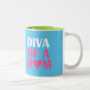 ’DIVA OF A MAMMA’ Två-Tonad MUGG