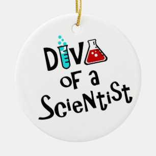’DIVA of a Scientist’ Ceramic Ornament