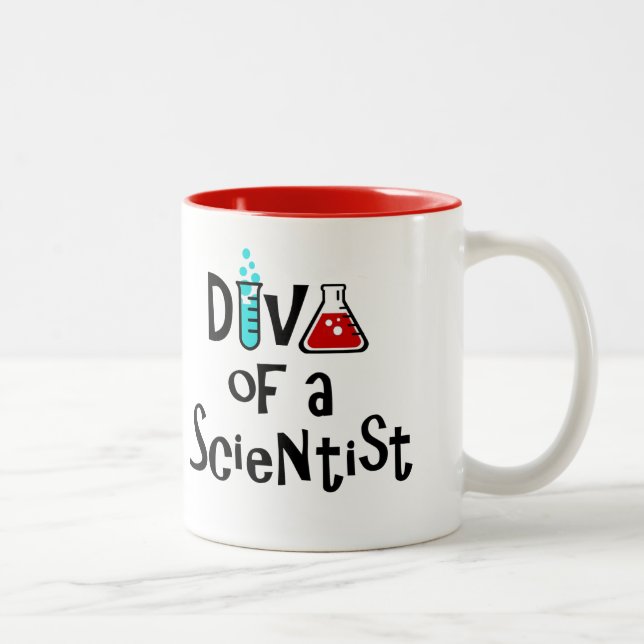 "DIVA of a Scientist/IT's Alive!" Två-Tonad Mugg (Höger)