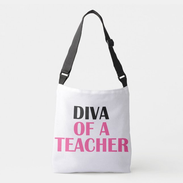 "Diva of a Teacher" Axelväska (Framsida)