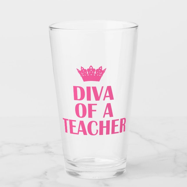 "Diva of a Teacher" Glaskopp (Framsida)