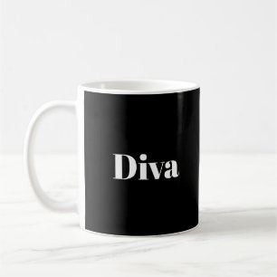 Diva Operasångare Musiker Artist Musik Tema Kaffemugg