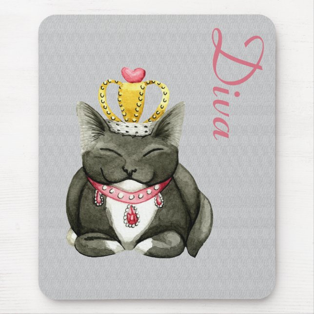 Diva Princess Kattunge Mousepad Musmatta (Framsidan)
