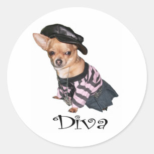 Diva Runt Klistermärke