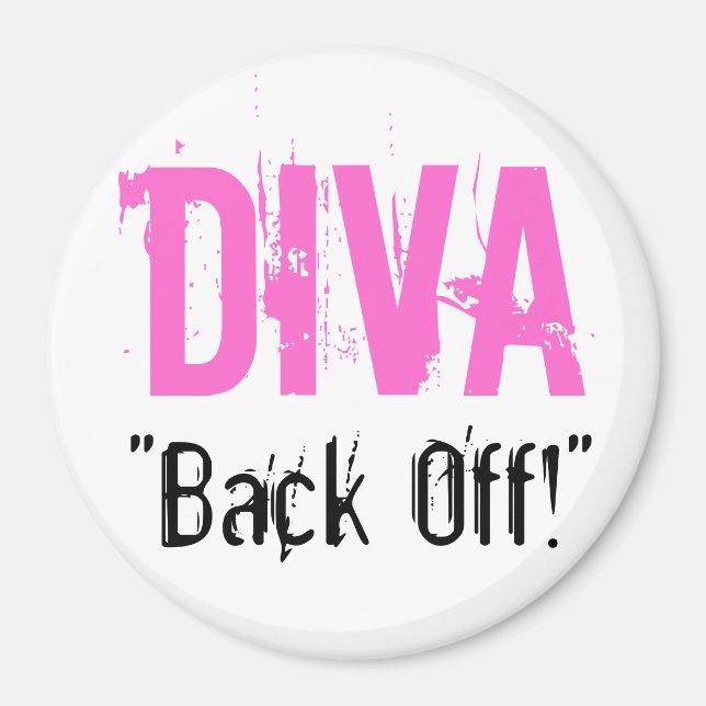 DIVA, "Tillbaka av!" Magnet (Framsidan)