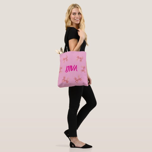 Diva Tote Bag Tygkasse (På modell)