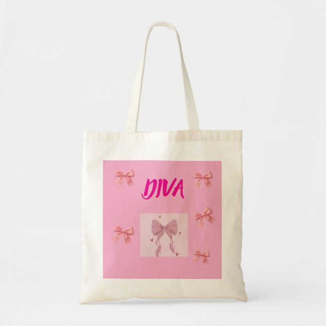Diva Tote Bag Tygkasse (Framsidan)