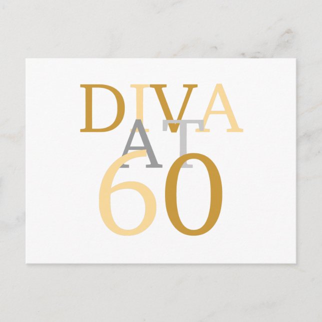 Diva vid 60 vykort (Framsida)