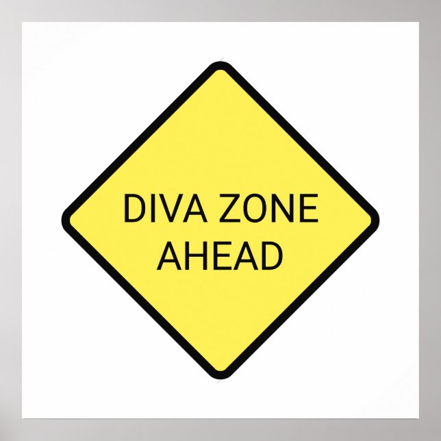 "Diva Zon Ahead" Poster (Framsidan)