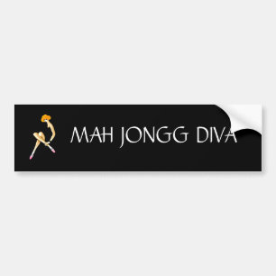 Divabildekal för Mah Jongg Bildekal
