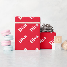 Divadoperaartist Djärv Rolig Livlig Ljus Röd Prese Presentpapper