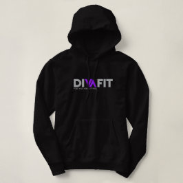 DivaFit kvinna Hoodie för Pullover Tee Shirt