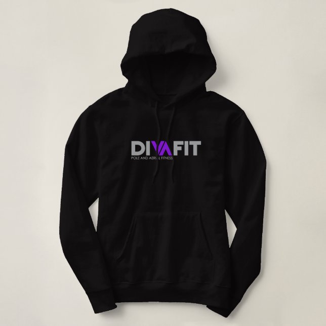 DivaFit kvinna Hoodie för Pullover Tee Shirt (Design framsida)