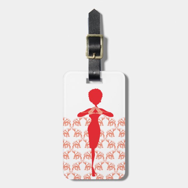 Divakärlek reser hänger lös märkremallen bagagebricka (Vertikal Framsida)