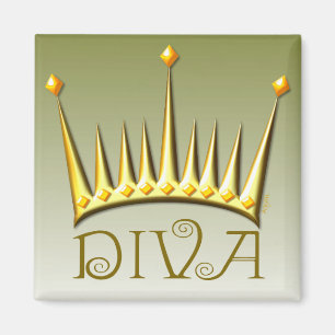 Divamagnet i guld magnet