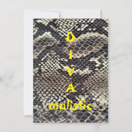 DIVAmalistic Brown Snakeskin Skriv ut ett vanligt