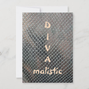 DIVAmalistic Multifärgad Snakeskin Skriv ut ett va