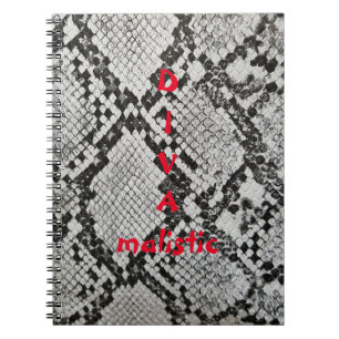 DIVAmalistic Snakeskin Skriv ut anteckningsbok