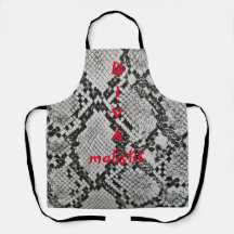 DIVAmalistic Snakeskin Skriv ut Apron
