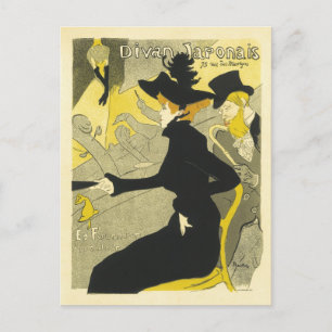 Divan Japonaise Vintage Fransk Advertising Helg Vykort