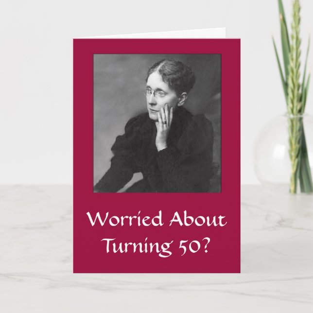 Divas 50:e födelsedagskort för kvinnor kort (Framsida)