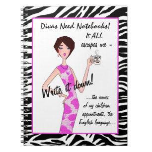 DIVAS BEHÖVER NOTEBOOKS! Det är bara att lura mig! Anteckningsbok