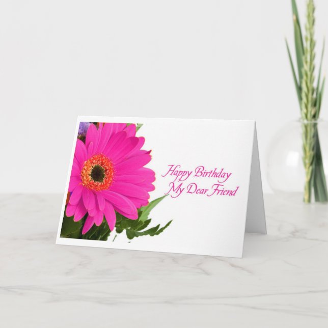 Divas Daisy Birthday Card Kort (Framsida)