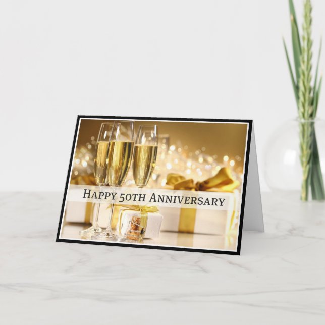 Divas glada 50-årsjubileumskort kort (Framsida)