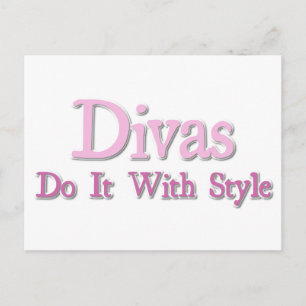 Divas gör det med Stil Vykort