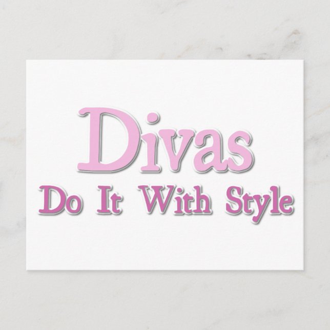 Divas gör det med Stil Vykort (Framsida)