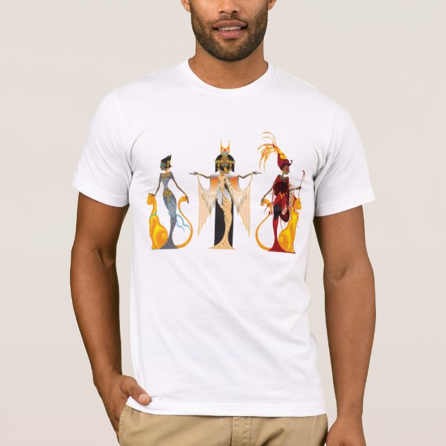 Divasna av egyptendräkt t-shirt (Framsida)