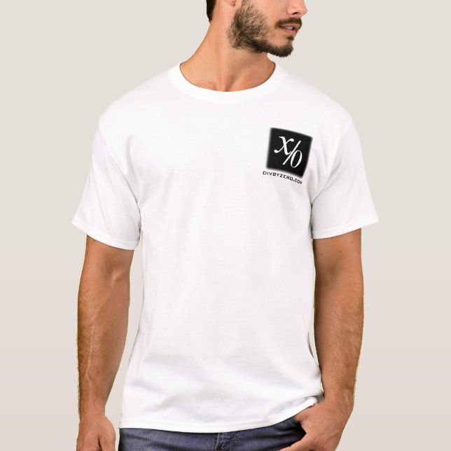 divbyzero: dela och erövra t-shirt (Framsida)