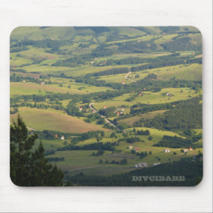 Divcibare grönt fält mousepad musmatta