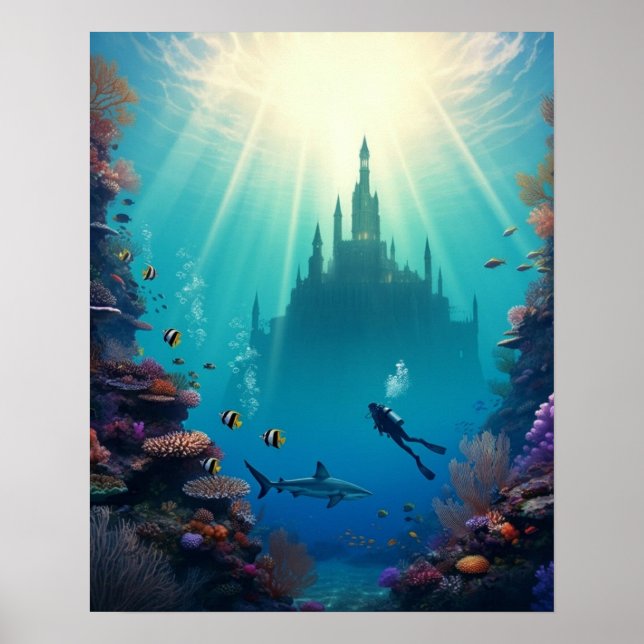 Dive a secret reef poster (Framsidan)